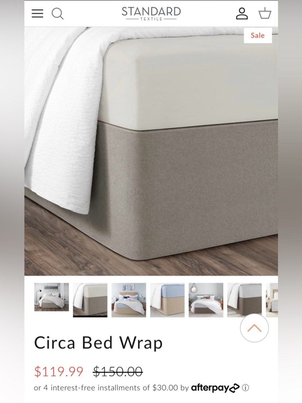 Standard Textile Circa Bed Wrap Queen Haze Modern Box Spring Cover Bed Skirt New - Picture 4 of 4